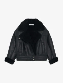 IRO Octavi Oversized Sheepskin Leather Jacket