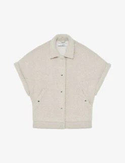 IRO Etoria Sleeveless Boucle Woven Jacket