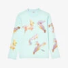 Sandro Goldfish-print Long-sleeve Cotton T-shirt