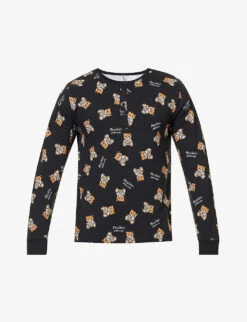 MOSCHINO Graphic-print Regular-fit Stretch-cotton T-shirt