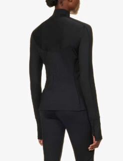 Adidas By Stella Mccartney TruePurpose Midlayer Stretch-recycled Polyester Jacket 8 Adidas By Stella Mccartney TruePurpose Midlayer Stretch-recycled Polyester Jacket -Selfridges Store R04201621 BLACK ALT03