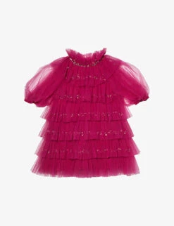 Love Parade Sequin-embellished Tutu Woven Dress 4-11 Years