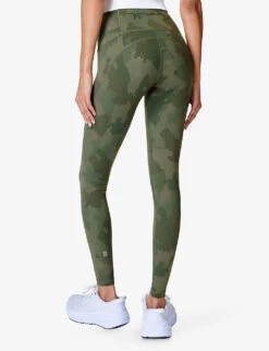 Sweaty Betty Power Camouflage-print Stretch-woven Leggings 7 Sweaty Betty Power Camouflage-print Stretch-woven Leggings -Selfridges Store R04201964 GREENPAINTEDCAMO ALT03