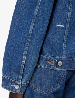 Brand-print Regular-fit Organic Cotton-blend Jacket -Selfridges Store R04202689 MIDINDIGOWASH ALT04