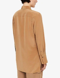 Joseph Bold Relaxed-fit Silk-crepe Shirt -Selfridges Store R04203796 CASSONADE ALT03
