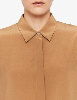 Joseph Bold Relaxed-fit Silk-crepe Shirt -Selfridges Store R04203796 CASSONADE ALT04
