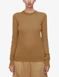 Joseph Cashair Round-neck Cashmere Jumper -Selfridges Store R04203826 CASSONADE ALT02