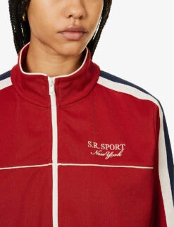 Side-stripe Piped Woven Track Jacket -Selfridges Store R04205005 RUBY ALT04