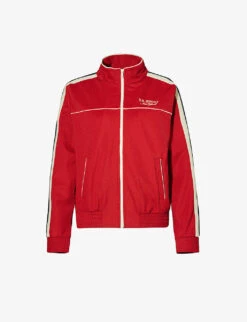 Side-stripe Piped Woven Track Jacket